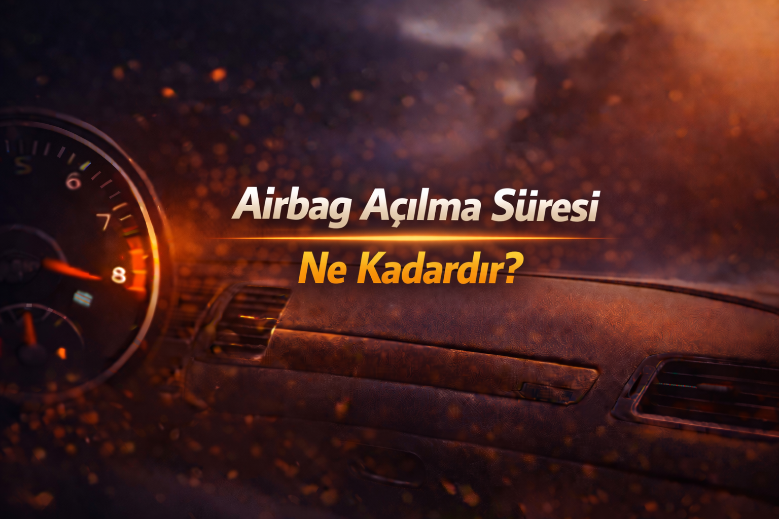 Airbag Açılma Süresi Ne Kadardır?